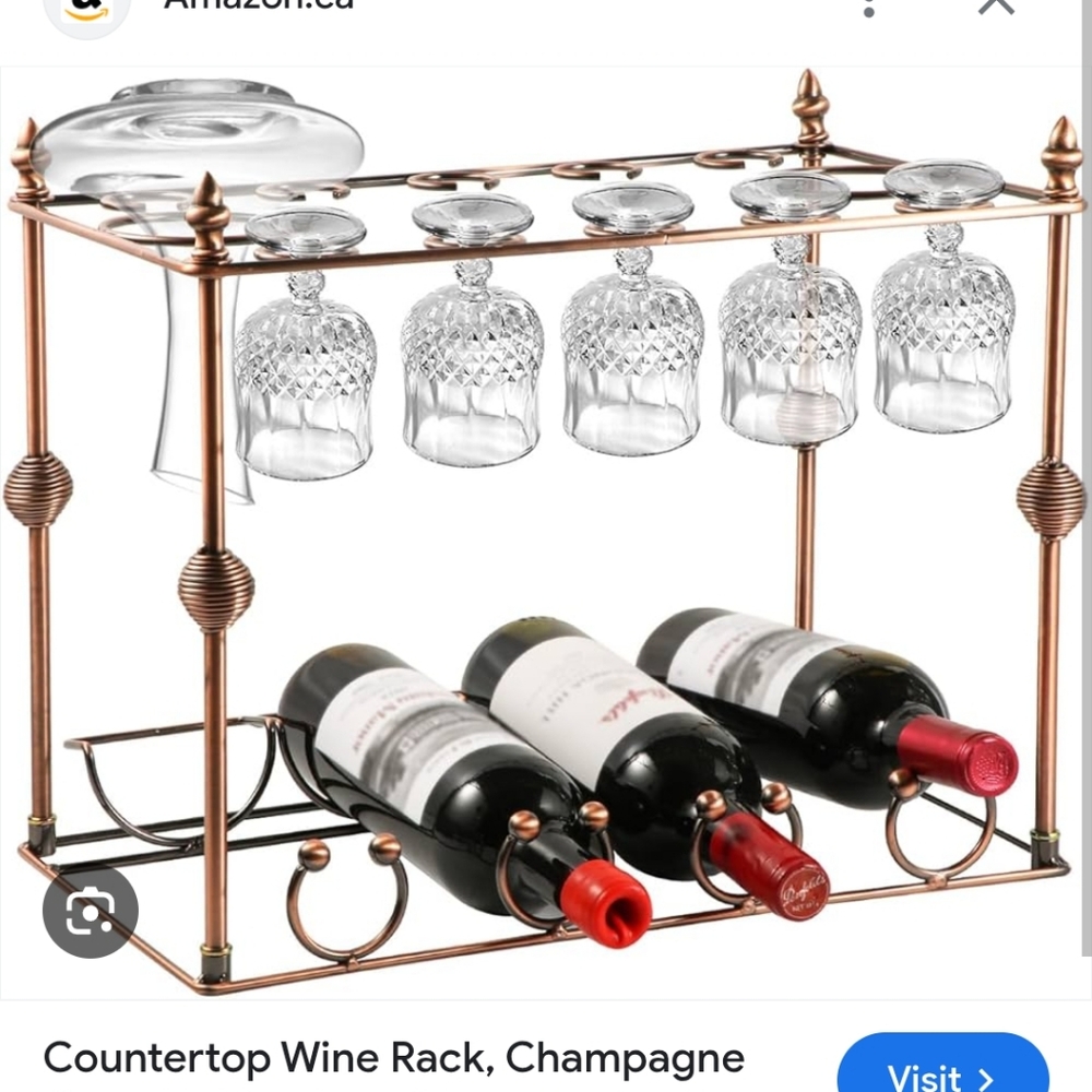 Countertop Wine & Glass Rack